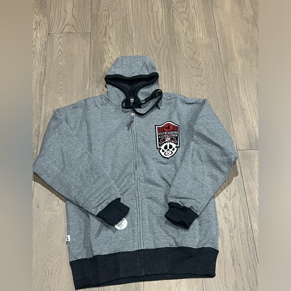 DVS Skate Snowseries All Weather Full Zip Hoodie Men's L Y2K Skater